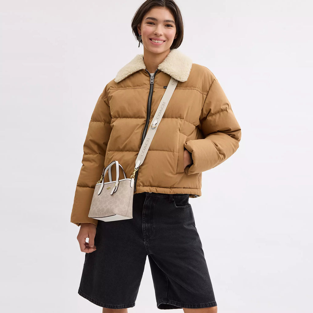 Coach Outlet City Mini Tote Bag In Signature Canvas