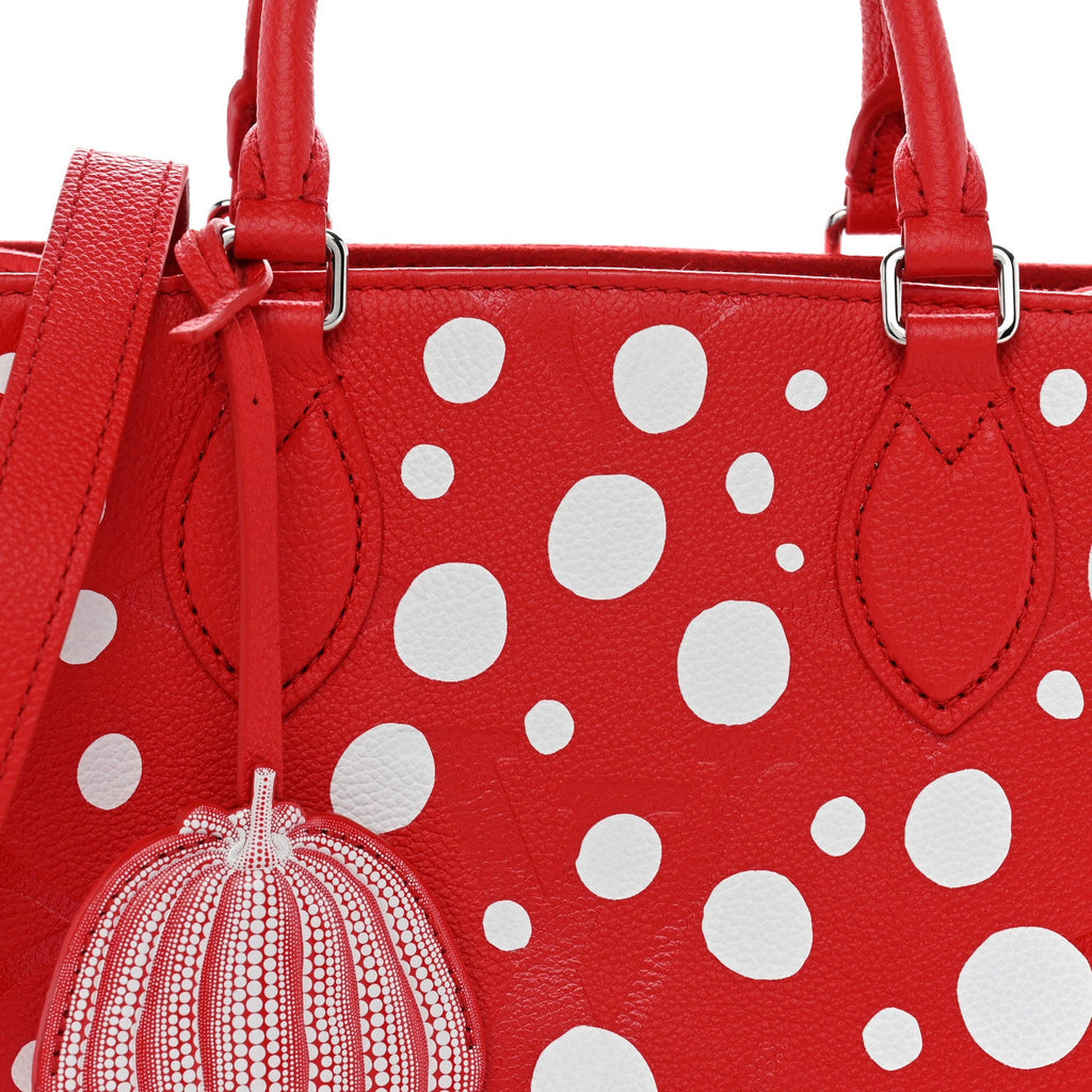 LV X YK Empreinte Infinity Dots Onthego PM Rogue White