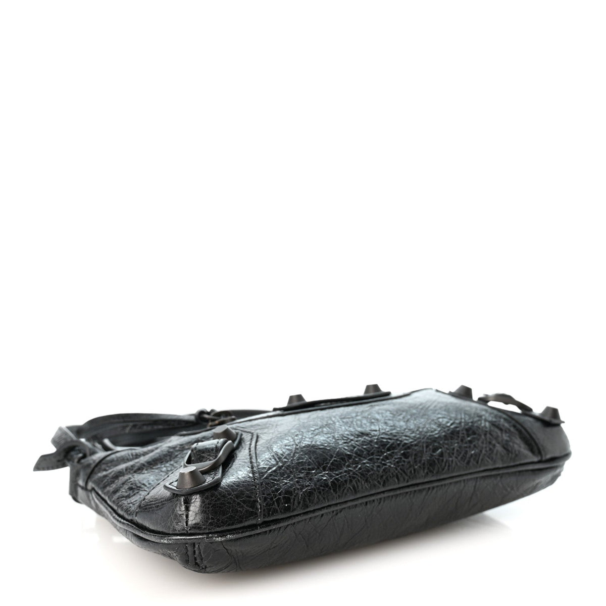 Agneau Arena Classic Hardware Le City Pouch On Strap Black