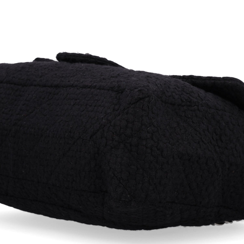 Wool Quilted XXL Reissue Flap Black