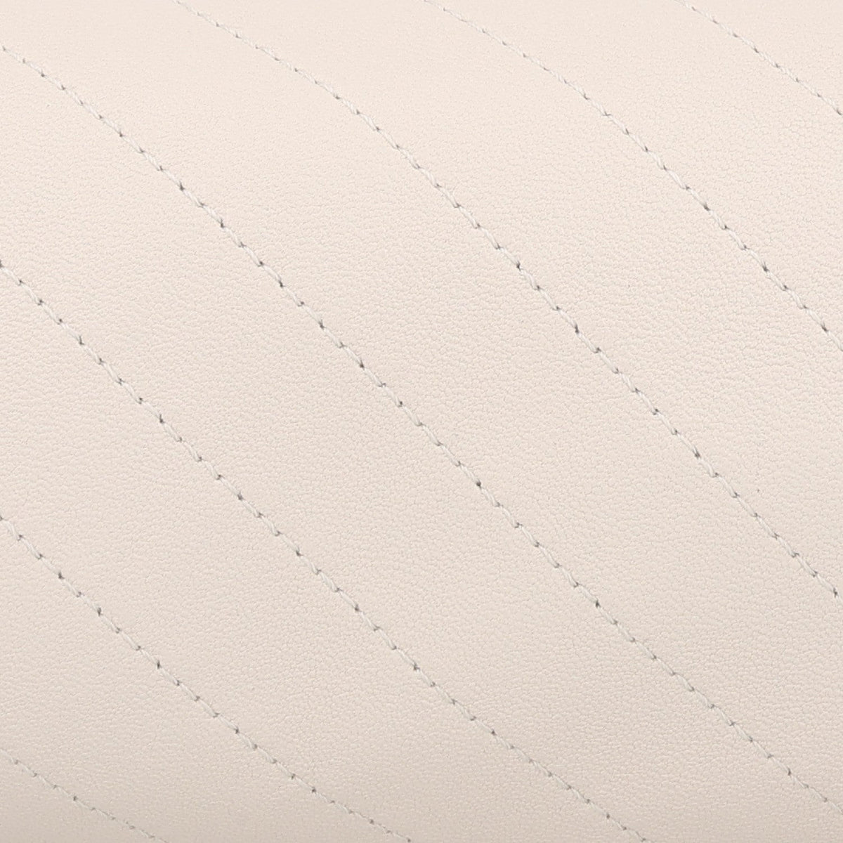 Sakai Be Green Calfskin Diagonal Stitched Mini Blondie Barrel Shoulder Bag Mystic White