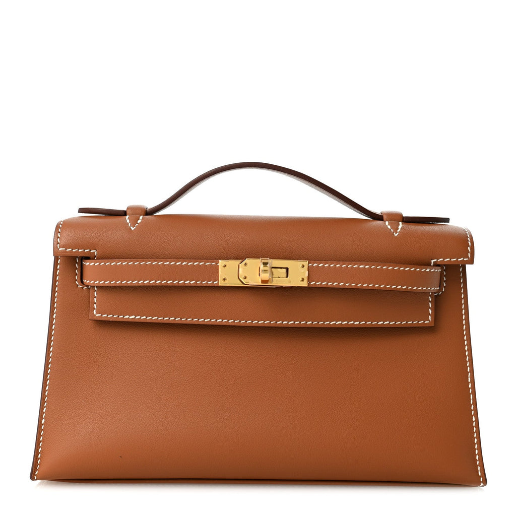 Swift Kelly Pochette Clutch Gold