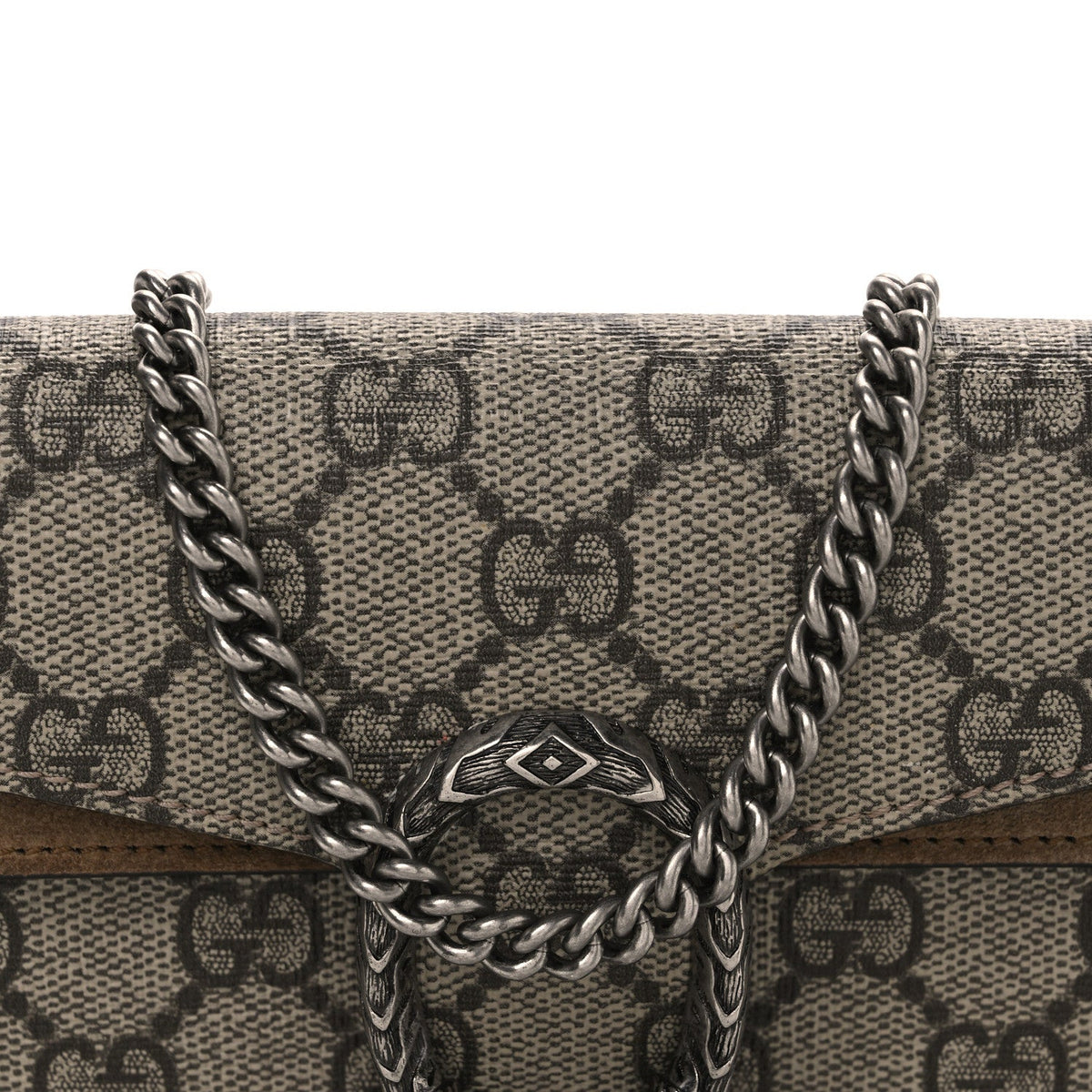 GG Supreme Monogram Super Mini Dionysus Shoulder Bag Taupe