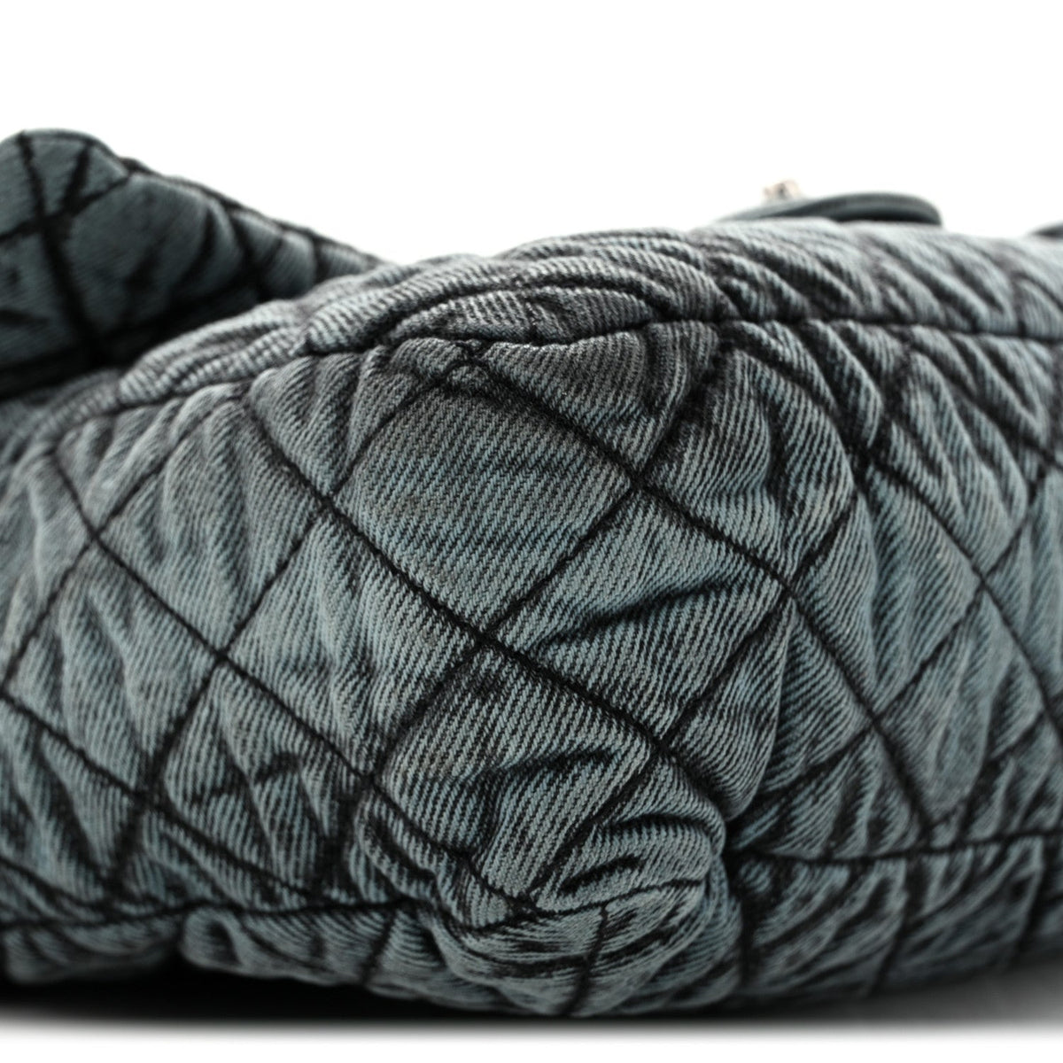 Denim Quilted Denimpression Flap Blue Black