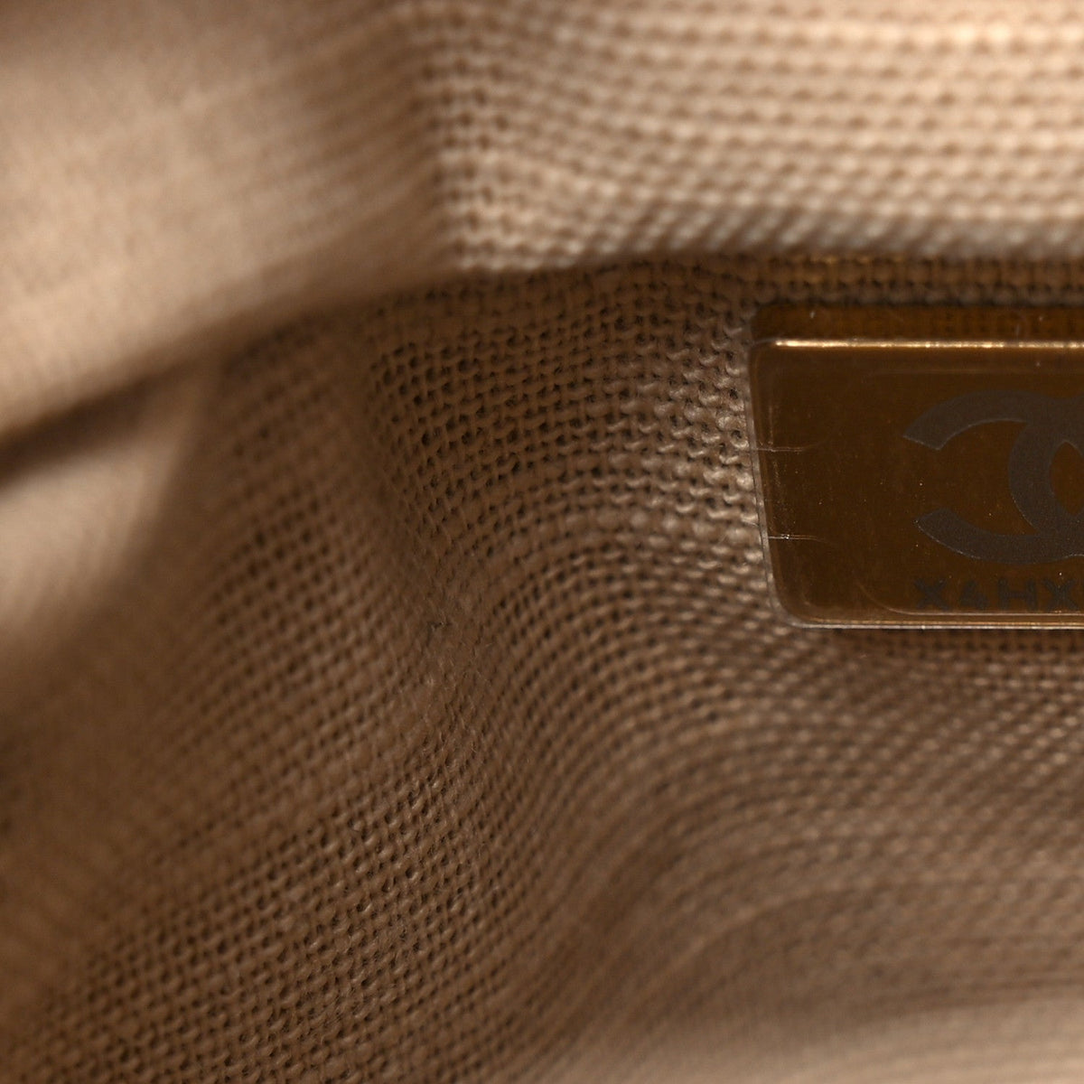 Calfskin Quilted Small Shopping Bag White
