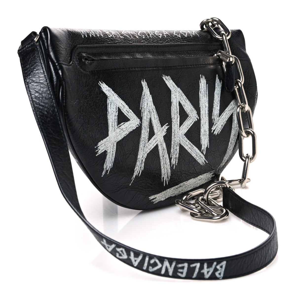 Agneau Arena Graffiti All Over XS Souvenir Belt Bag Black White