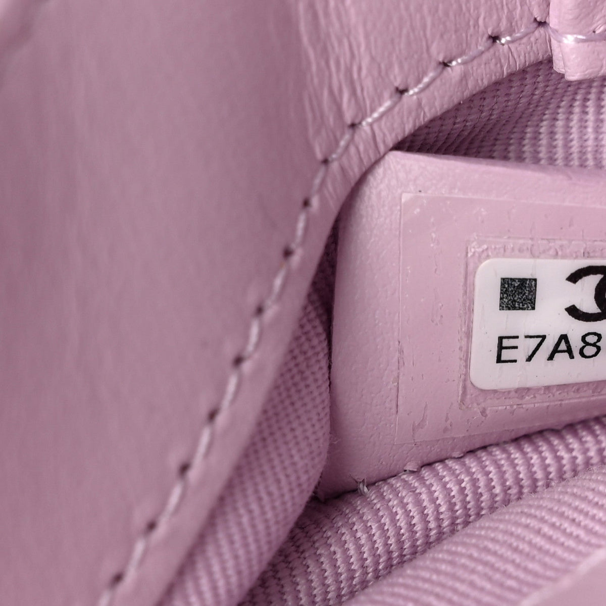 Shiny Lambskin Quilted Nano 31 Shopping Bag Lilac