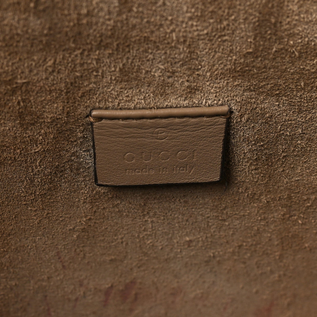 GG Supreme Monogram Small Dionysus Shoulder Bag Taupe
