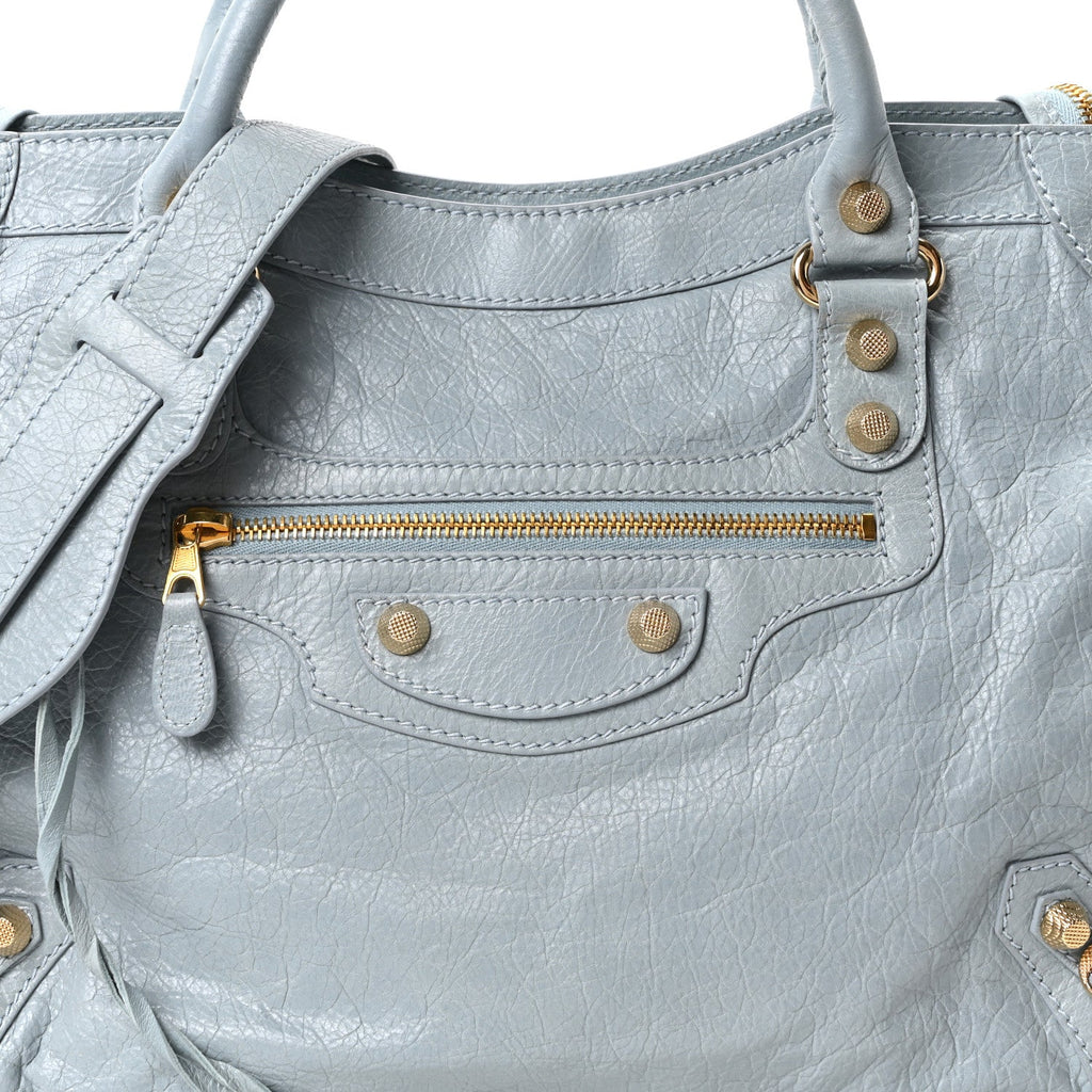 Agneau Giant 12 Gold Hardware City Bleu Opaline