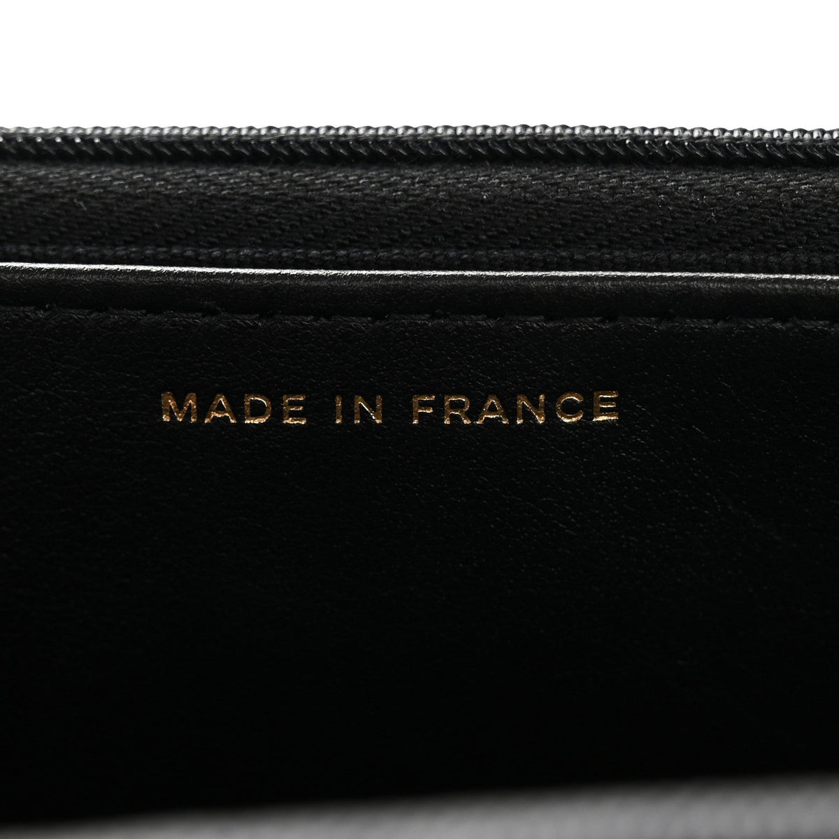 Caviar Quilted Crystal CC Wallet On Chain WOC Black