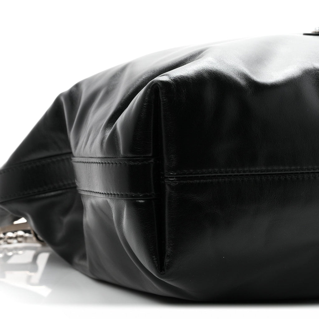 LV Night Calfskin Vagabond Hobo Black