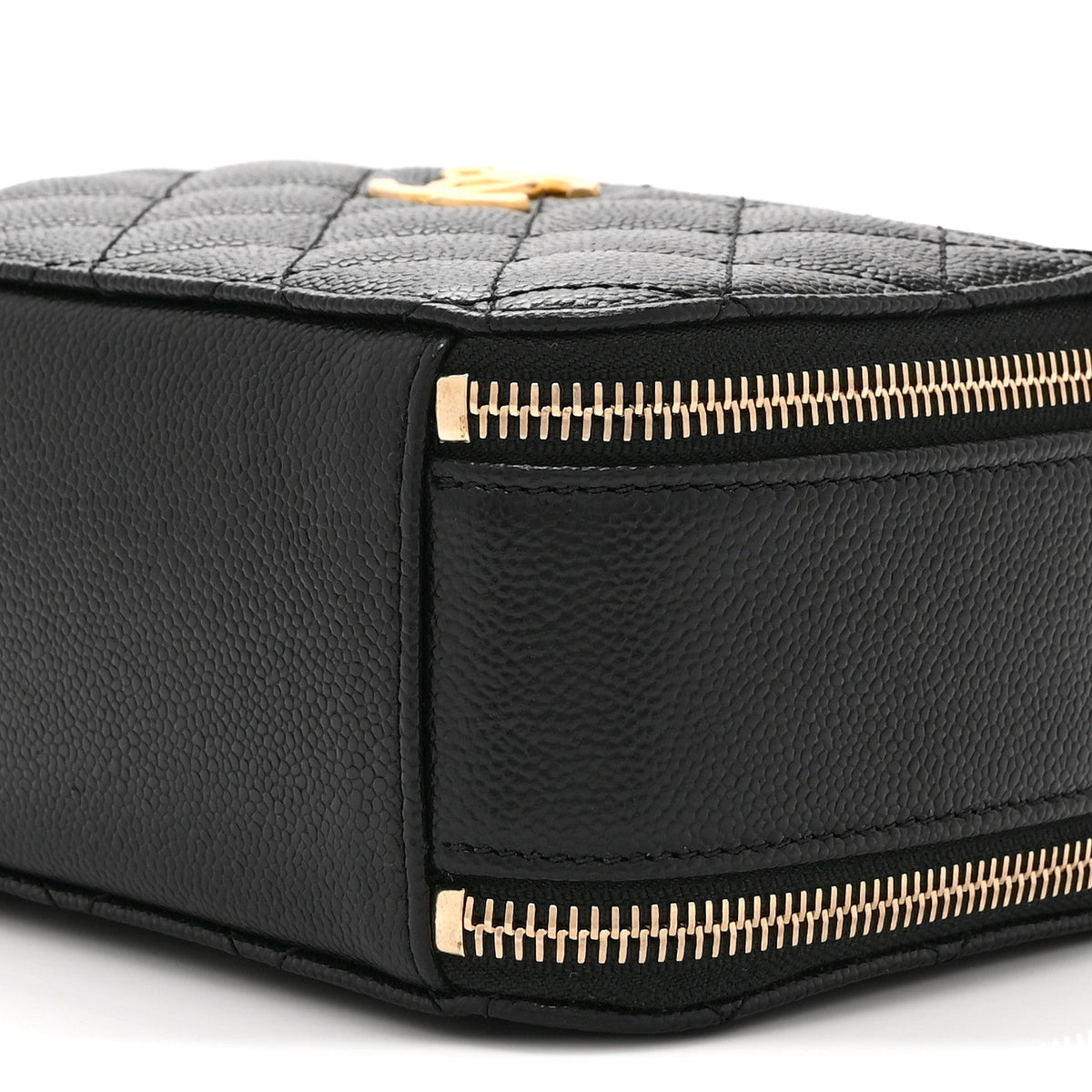 Caviar Quilted Mini Pick Me Up Vanity Case Black