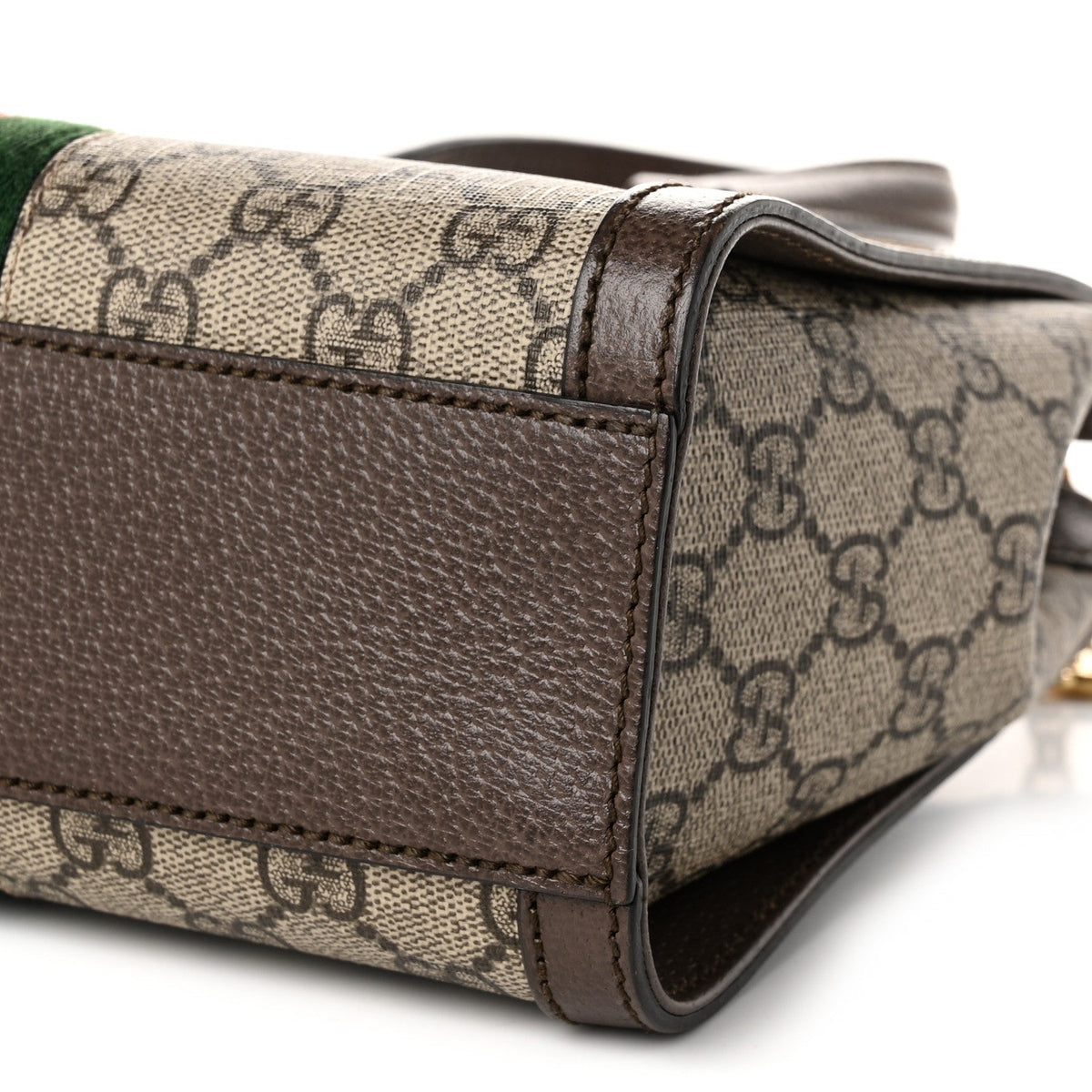 GG Supreme Monogram Small Ophidia Tote Bag Brown
