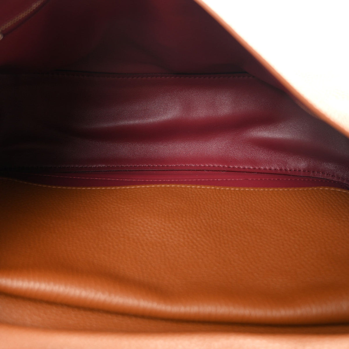 Grained Calfskin Small Souplissimo Maxi Flap Camel