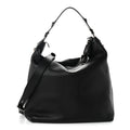 Pebbled Calfskin Large Icon Bit Hobo Black
