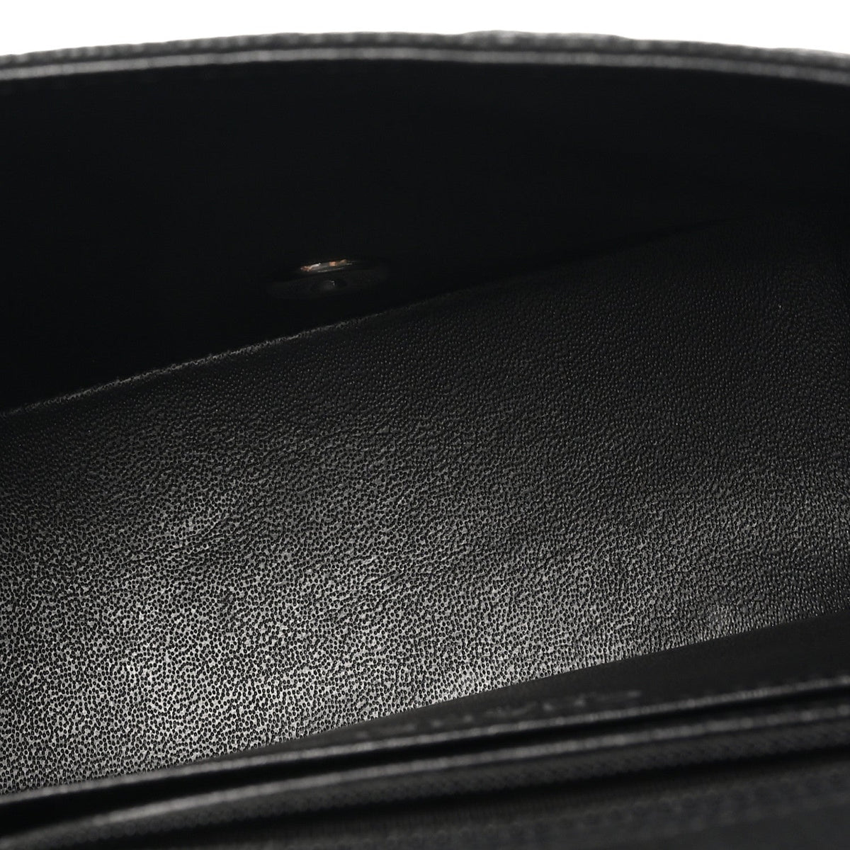Iridescent Caviar Quilted Mini Square Flap Black