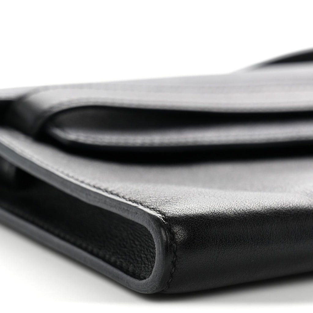 Evergrain Kelly Cut Clutch Pochette Black
