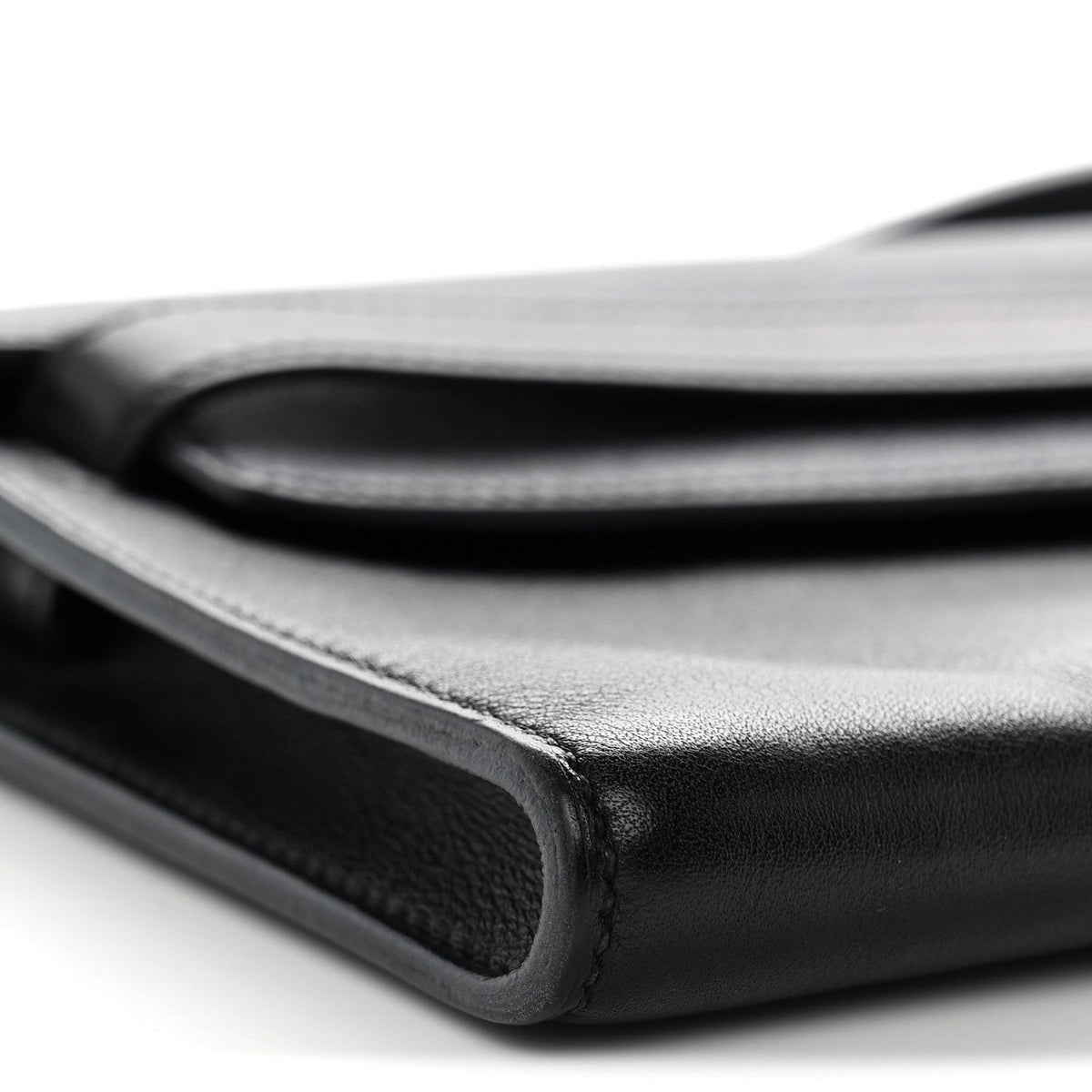 Evergrain Kelly Cut Clutch Pochette Black