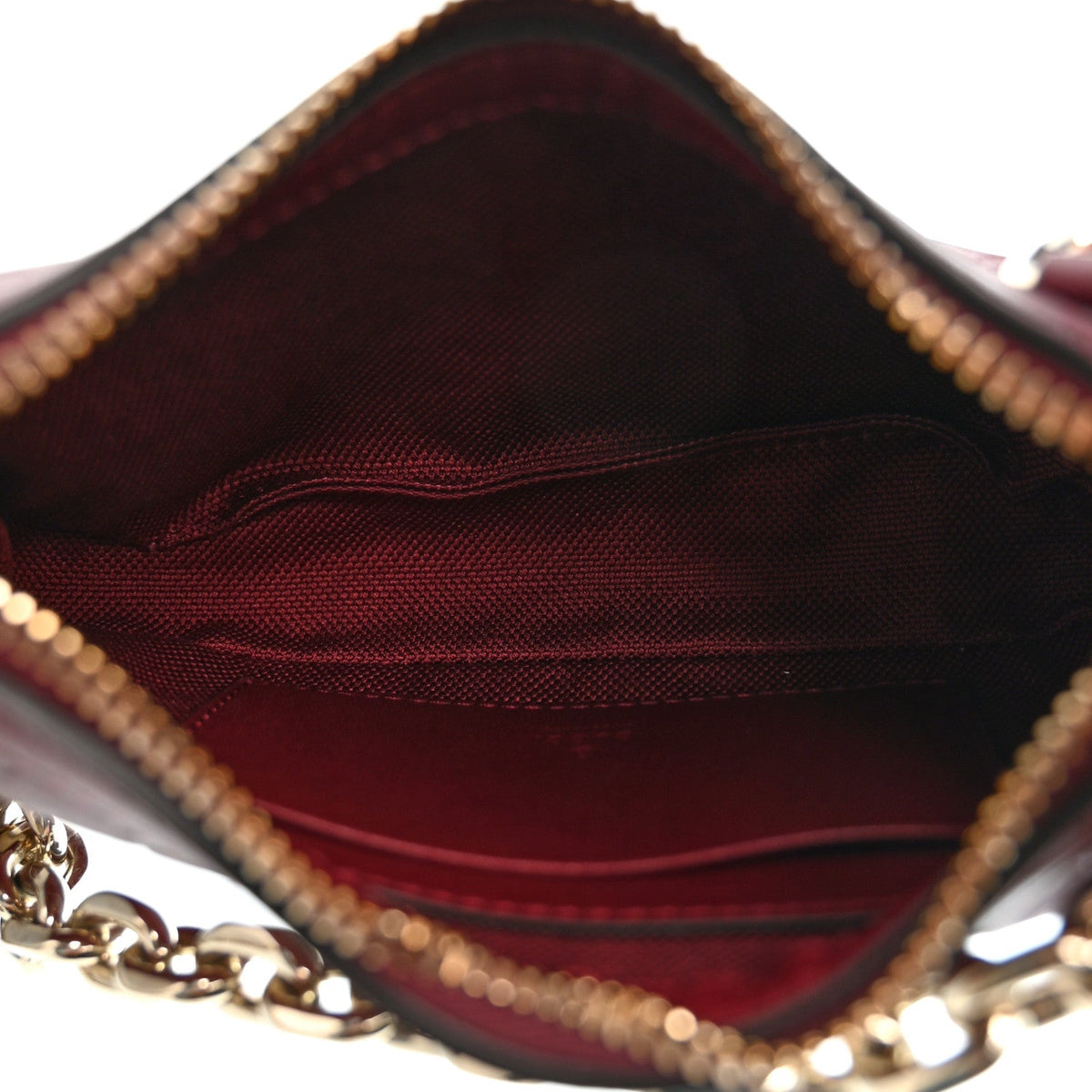 GG Calfskin Embossed Emblem Mini Shoulder Bag Rosso Ancora