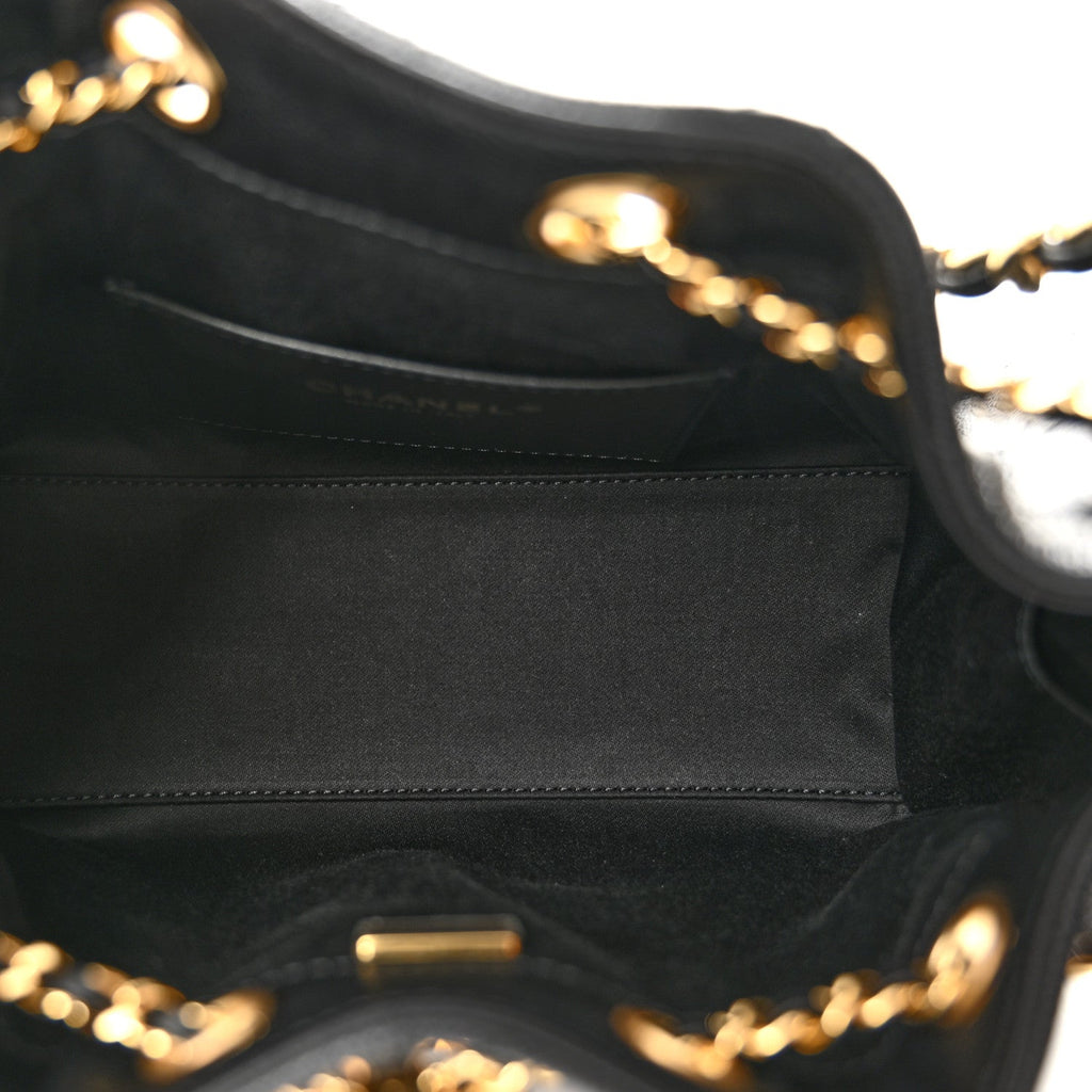 Caviar Quilted Mini Chanel 25 Handbag Black