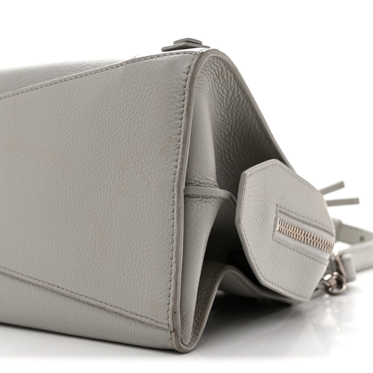 Grained Calfskin Neo Classic Silver Hardware S City Light Grey