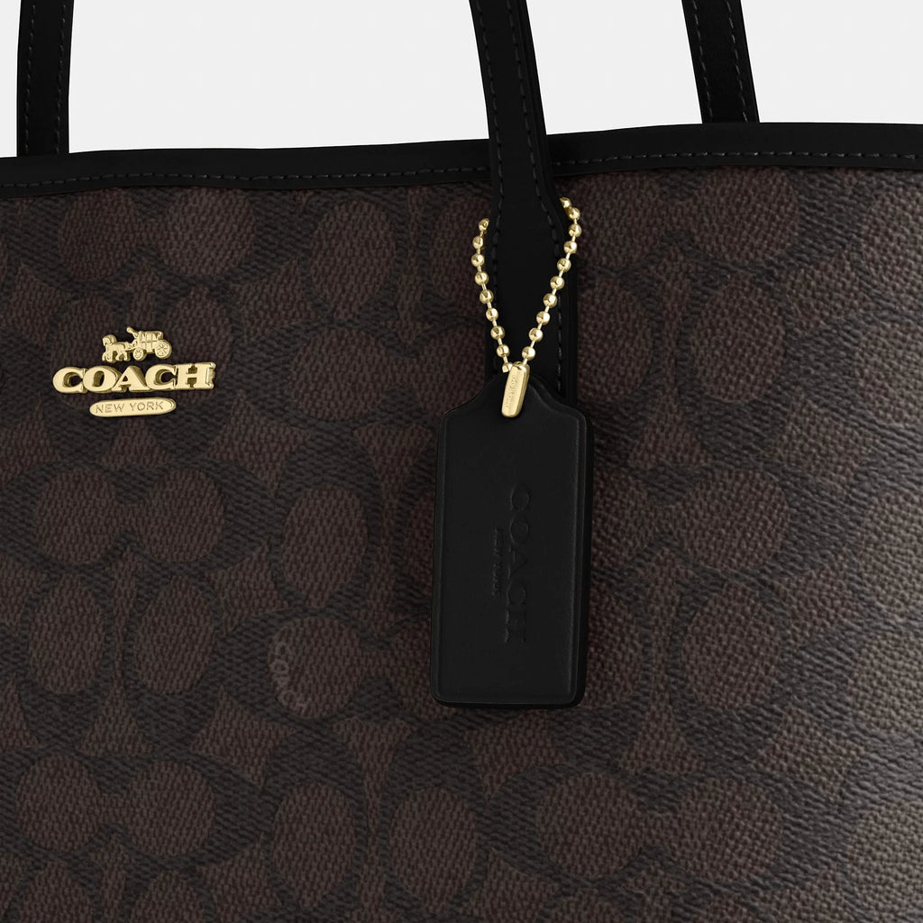 Coach Outlet Medium City Tote Bag In Signature Canvas