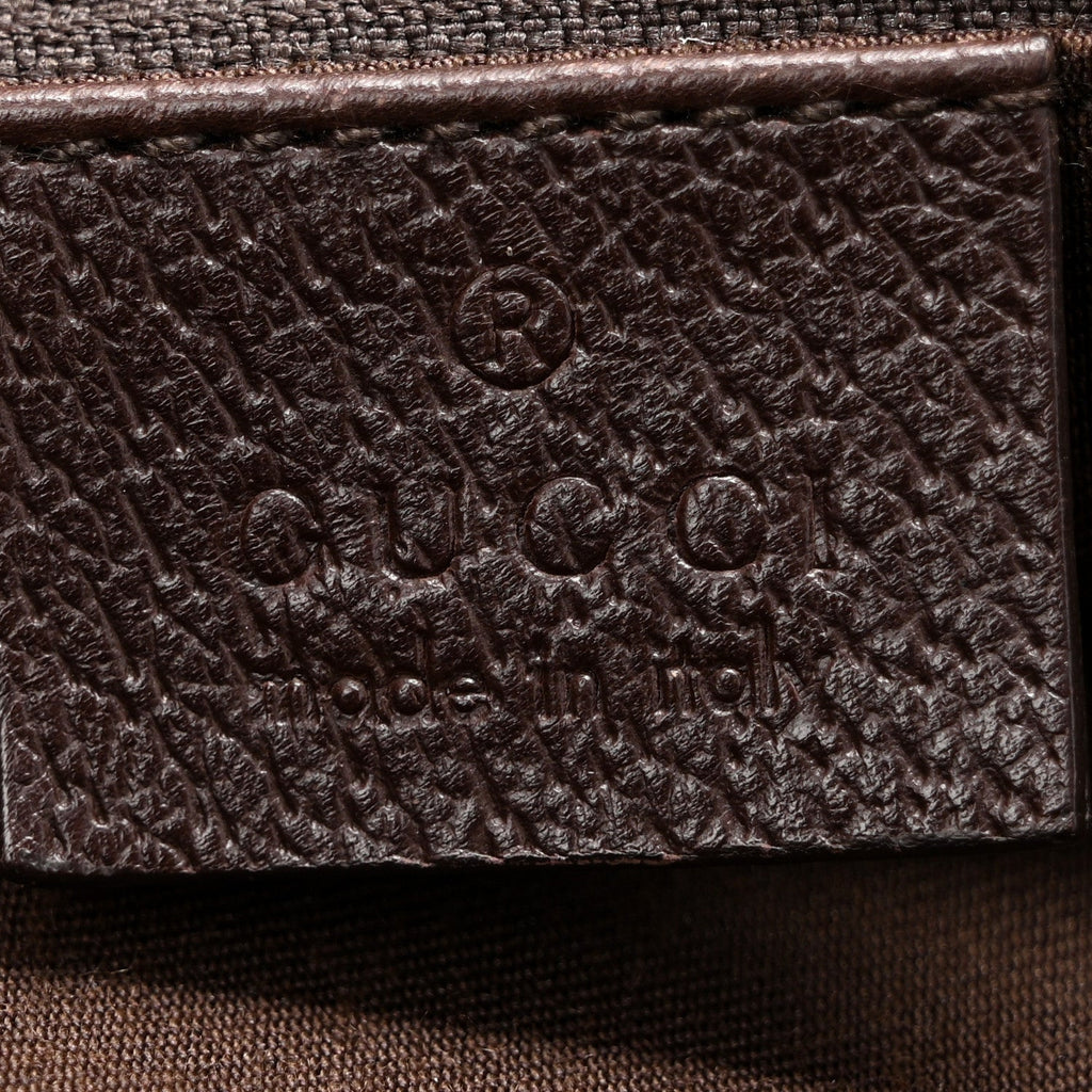 Monogram Medium Abbey Shoulder Bag Dark Brown