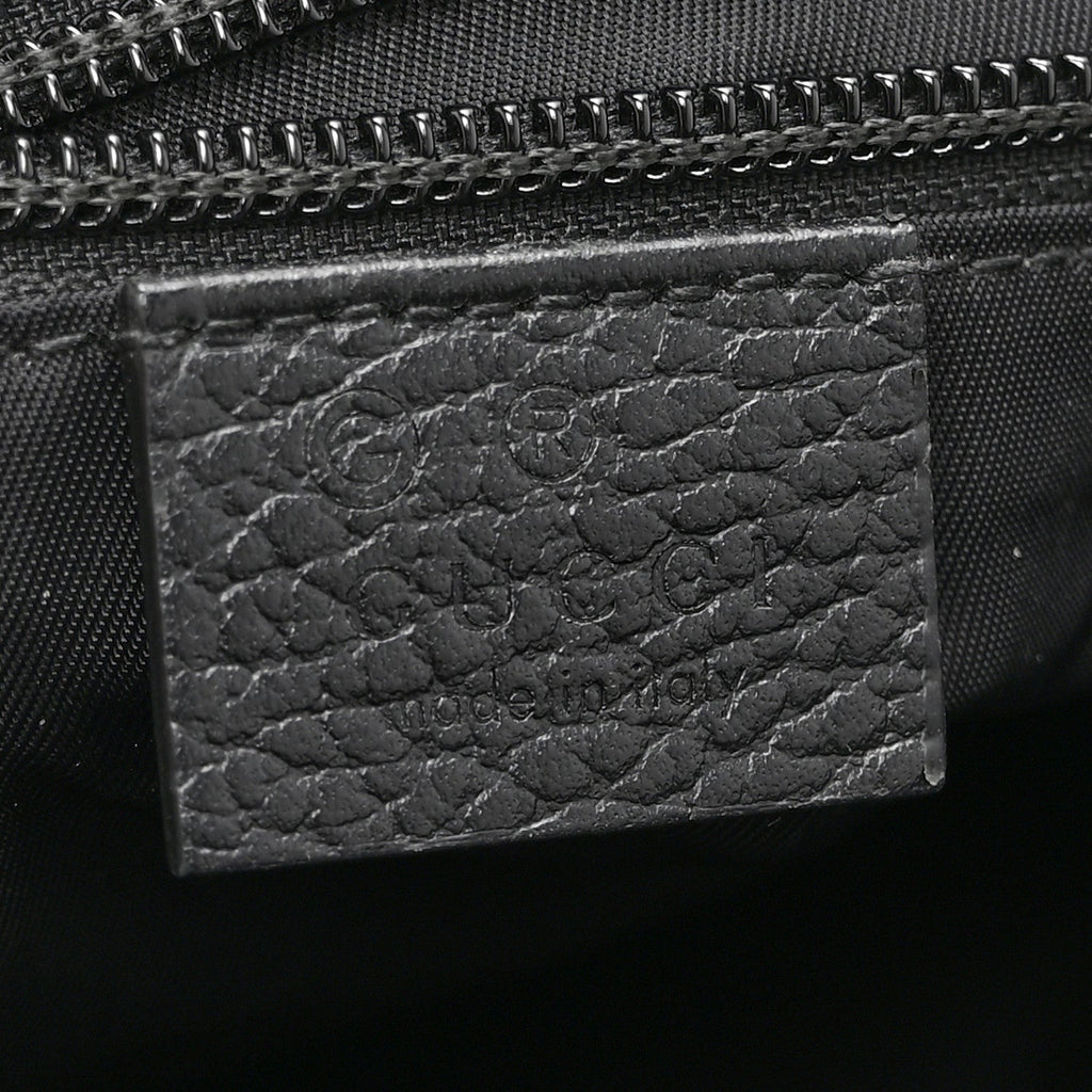 Nylon Monogram Dollar Calfskin Flat Messenger Bag Black