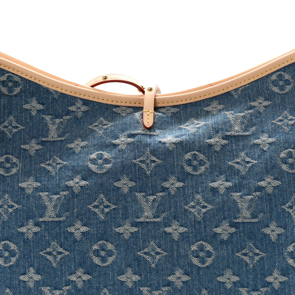 Monogram Denim CarryAll MM Blue