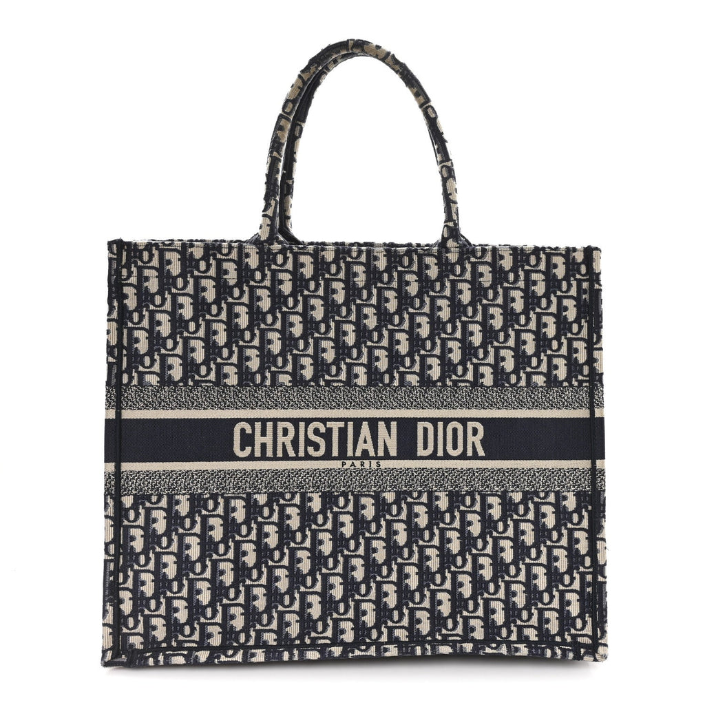 Oblique Large Book Tote Blue Multicolor