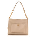 Caviar Stitched Pocket CC Large Tote Beige