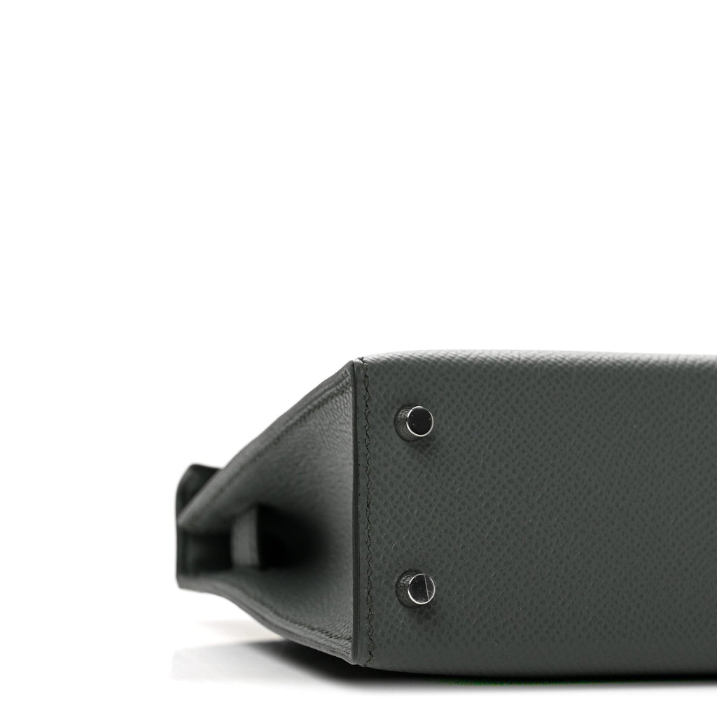 Epsom Mini Kelly Sellier 20 Vert Amande