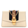 Calfskin Super Mini Sylvie Chain Shoulder Bag White