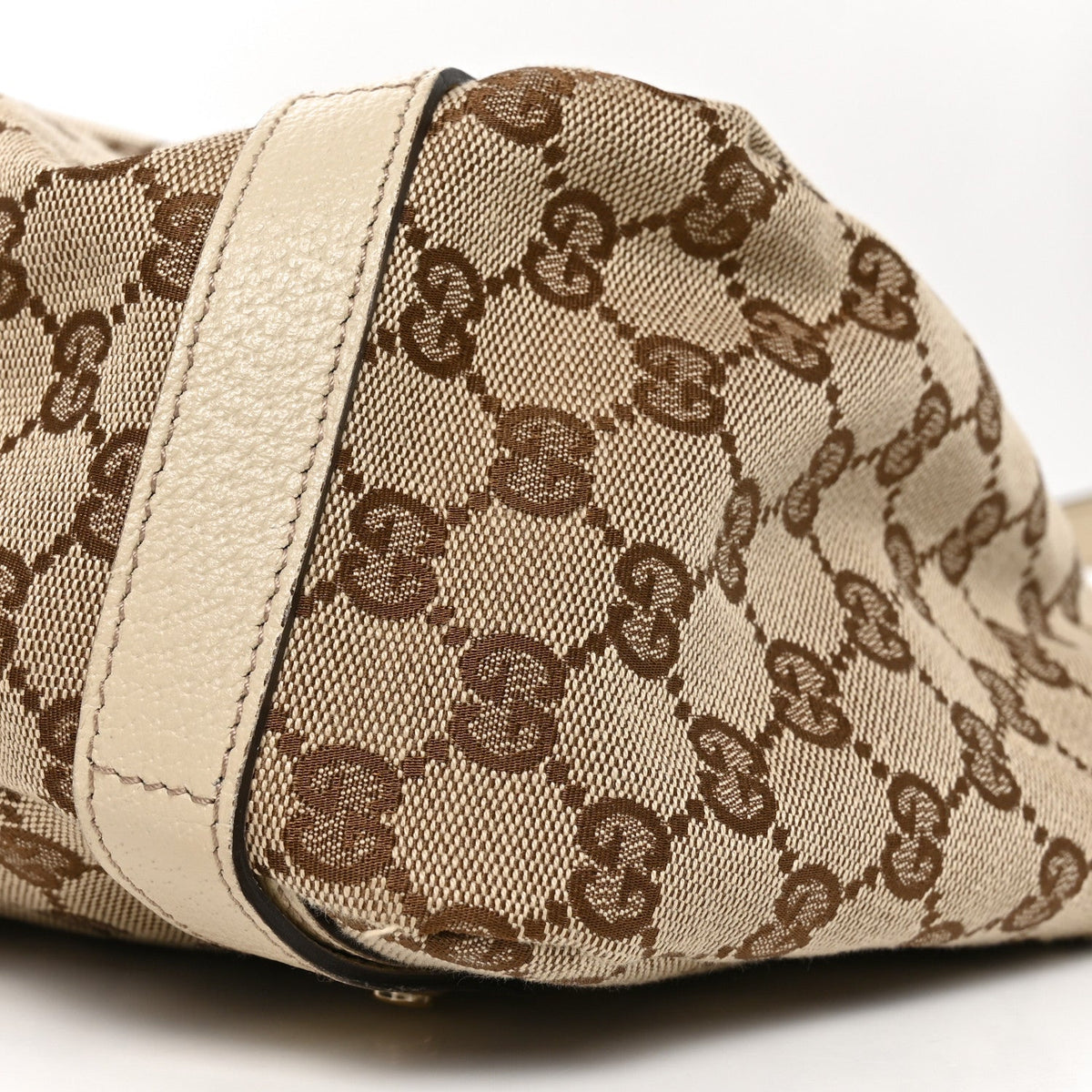 Monogram Medium Abbey Shoulder Bag Off White