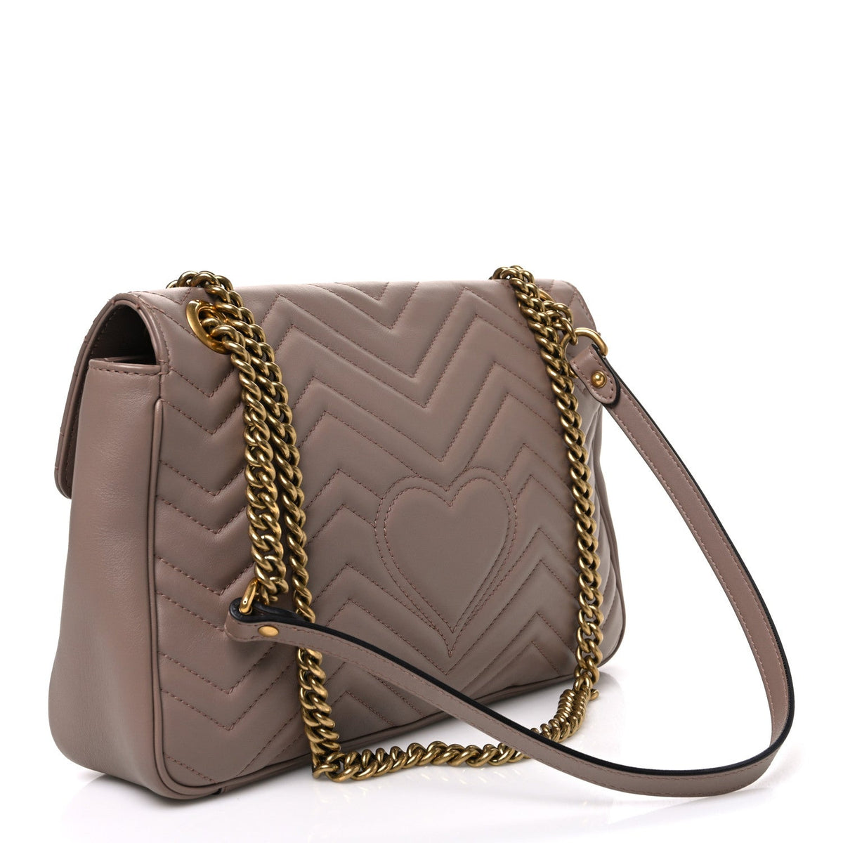 Calfskin Matelasse Medium GG Marmont Shoulder Bag Porcelain Rose