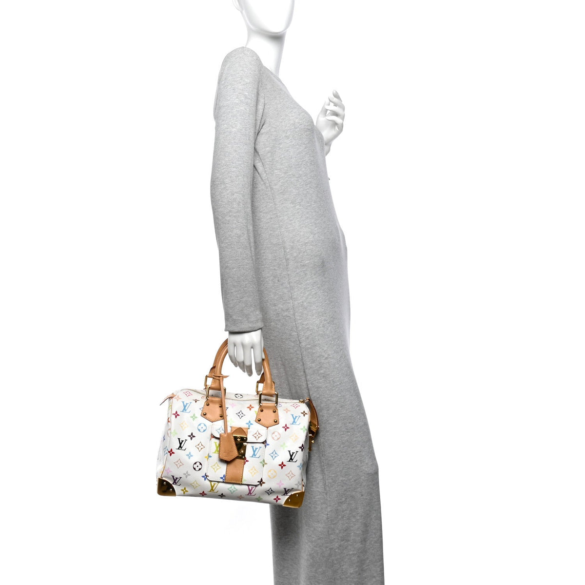Monogram Multicolor Speedy 30 White