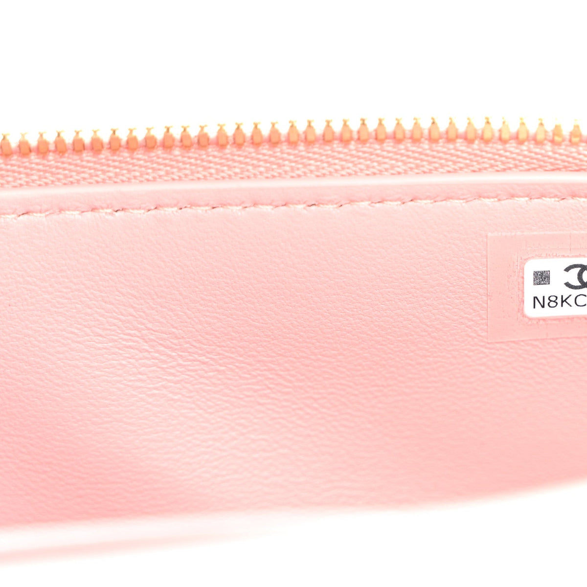 Calfskin Crocodile Embossed Crococo Exoticoco Vanity With Chain Light Pink
