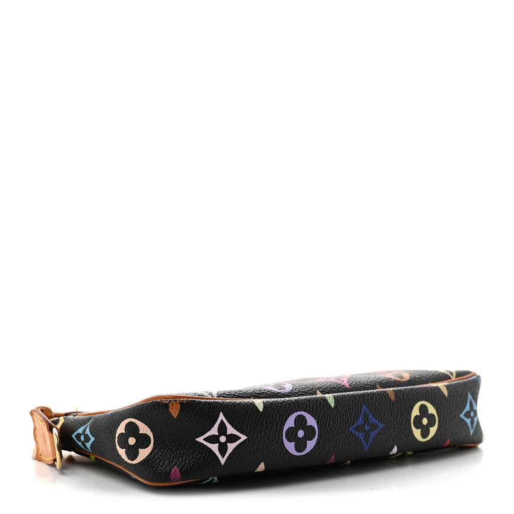 Monogram Multicolor Pochette Accessories Black