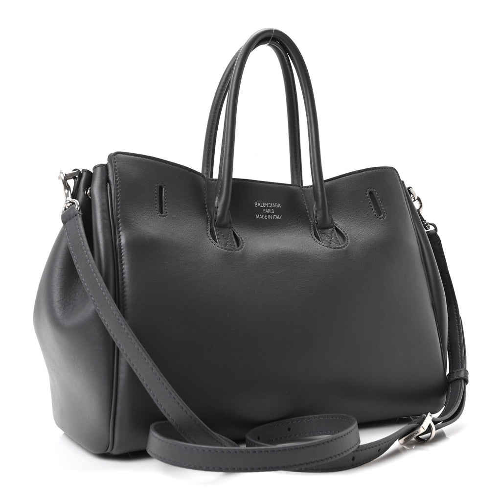 Smooth Calfskin Small Bel Air Carry All Bag Grey