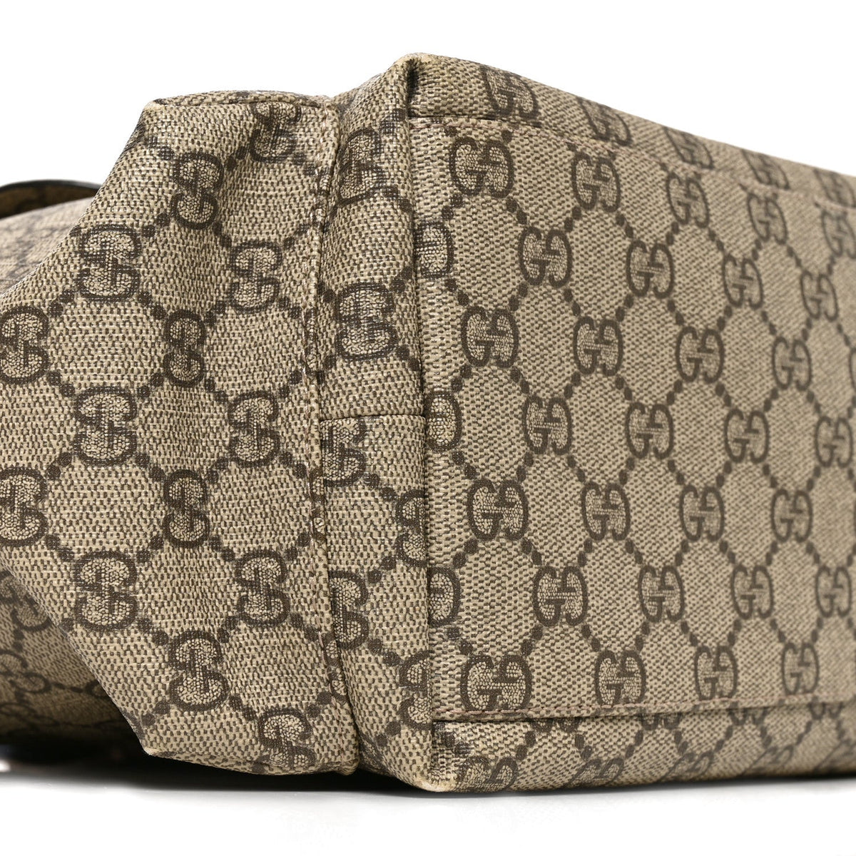 GG Plus Monogram Messenger Diaper Bag Dark Brown