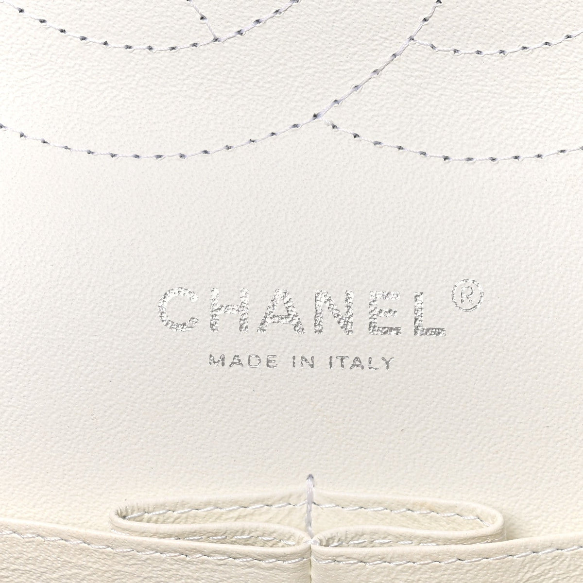 Caviar Quilted Jumbo Double Flap White