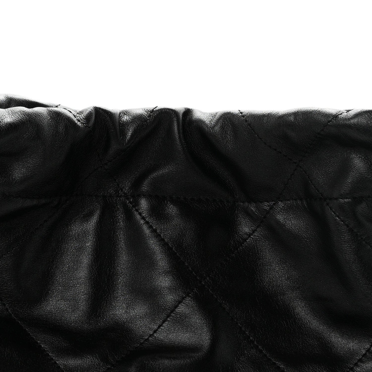 Shiny Calfskin Quilted Small Chanel 22 Black