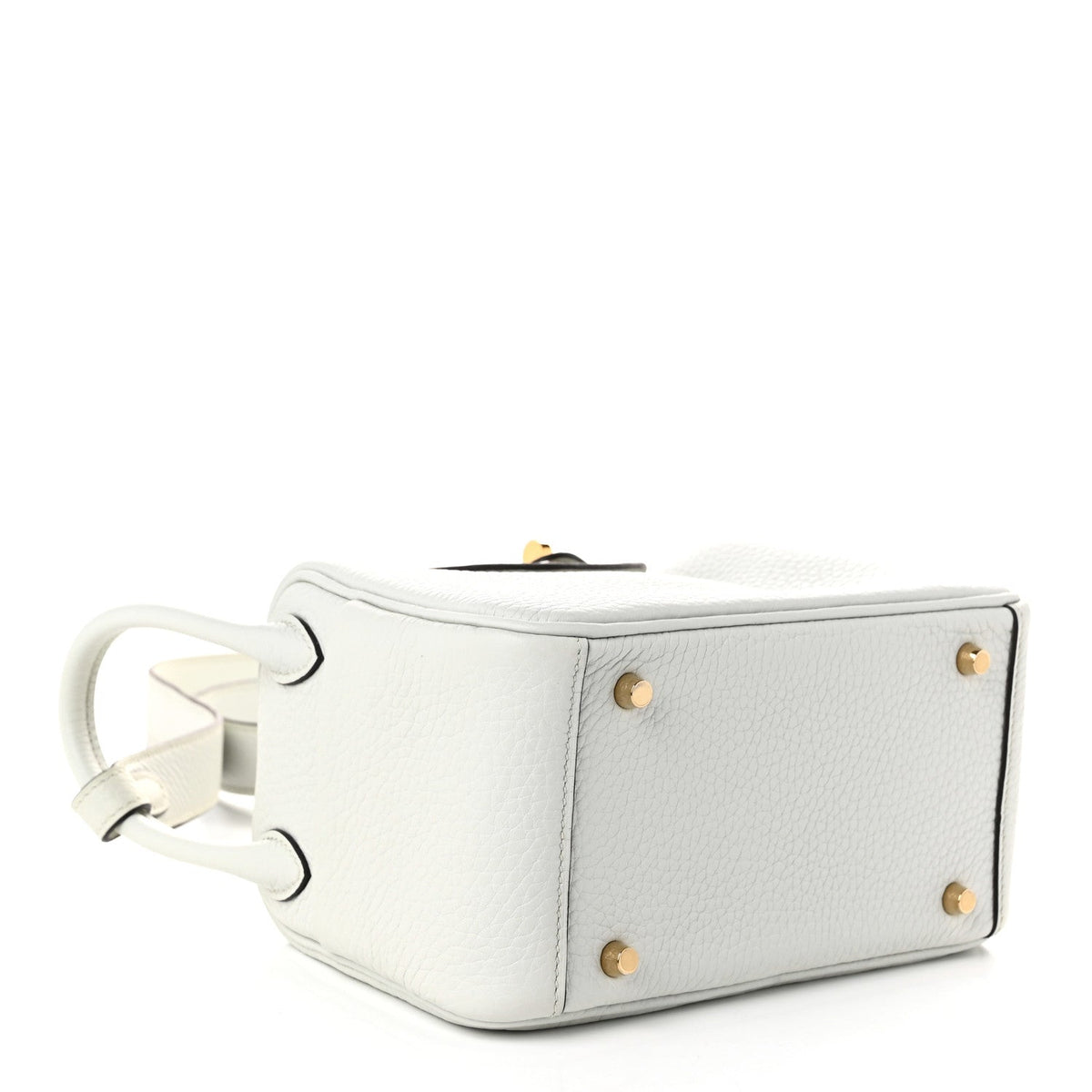 Taurillon Clemence Mini Lindy 20 Gris Platine