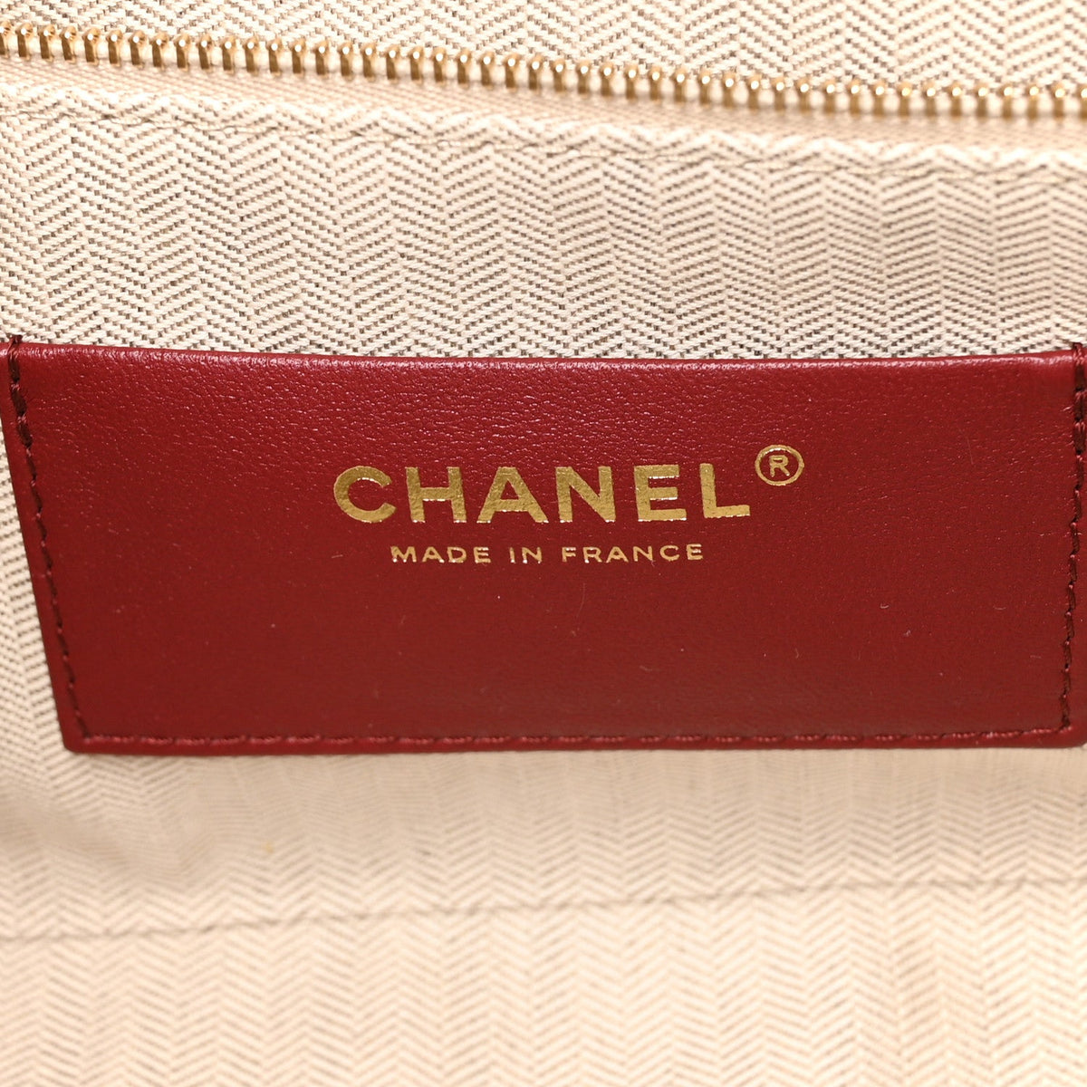 Suede Calfskin Quilted Camerissimo Case Beige