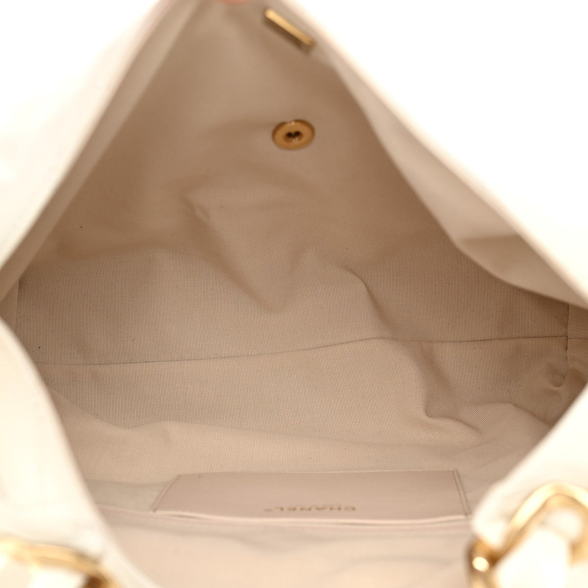 Calfskin Quilted Small Maxi Chain Hobo White