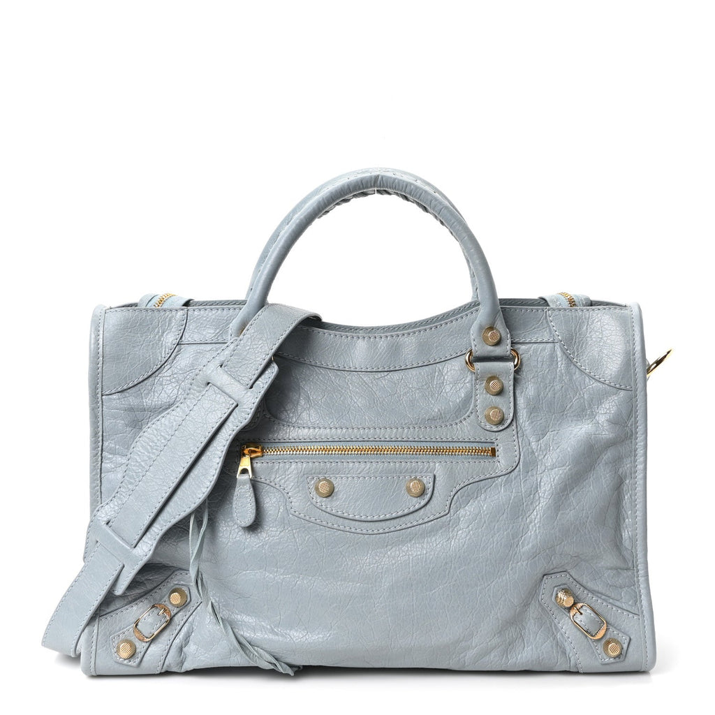 Agneau Giant 12 Gold Hardware City Bleu Opaline
