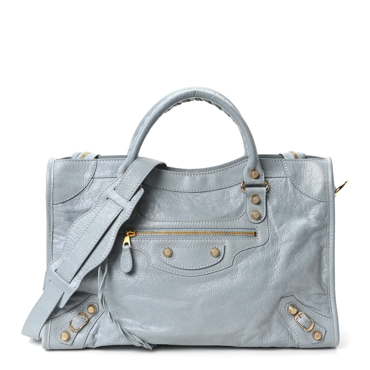 Agneau Giant 12 Gold Hardware City Bleu Opaline