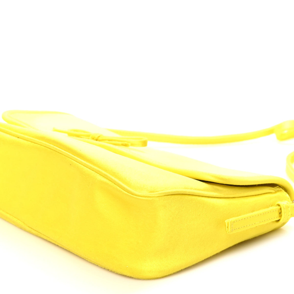 Satin Small Leopolda Shoulder Bag Yellow