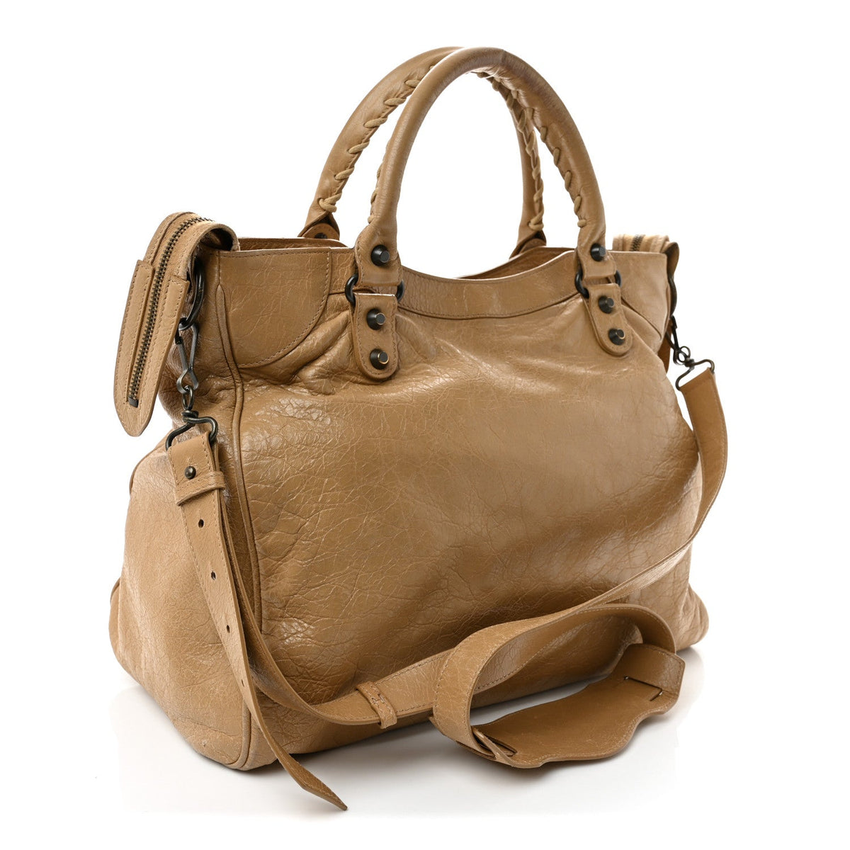 Agneau Classic Hardware Velo Beige Nougatine