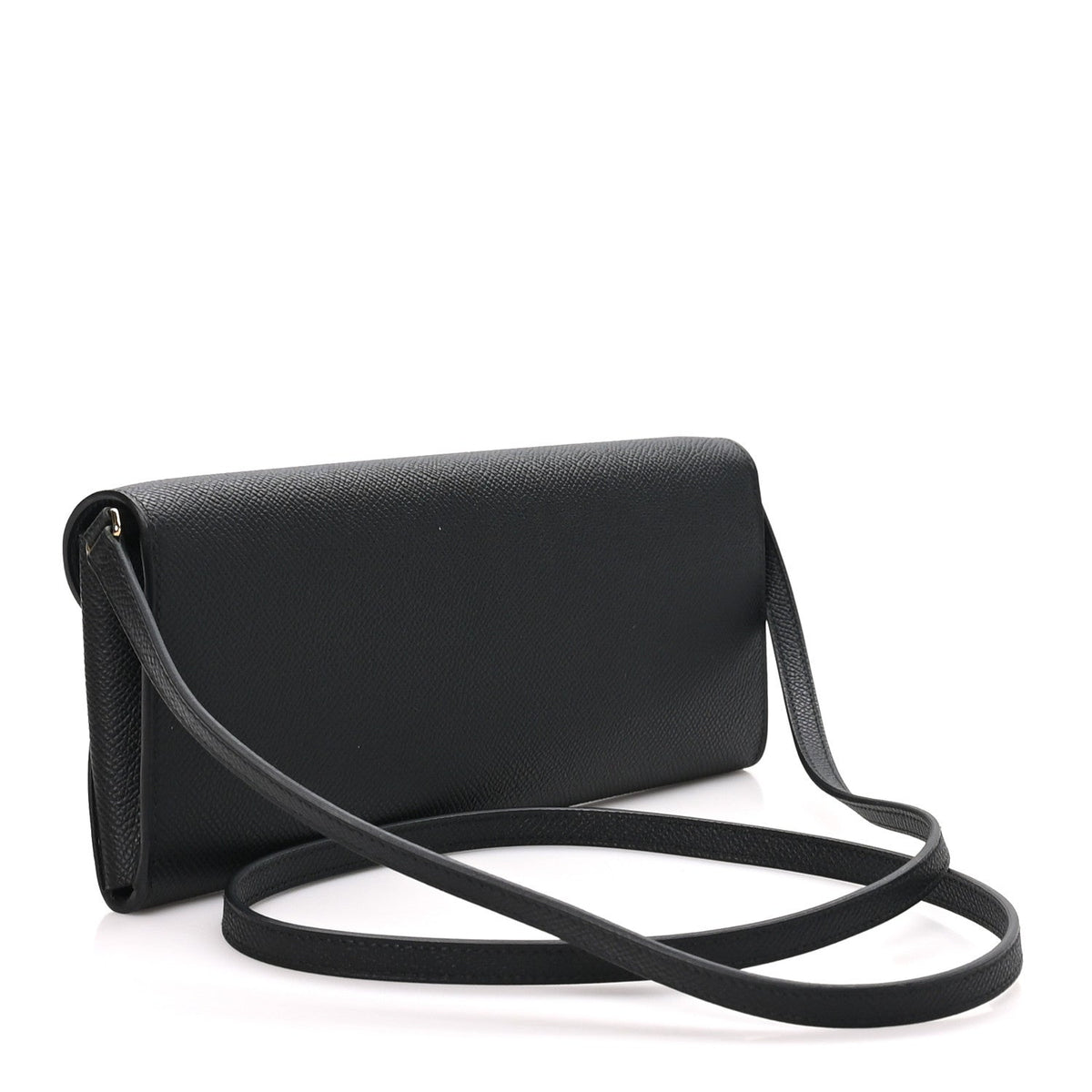 Epsom Enamel Maillon Wallet To Go Black